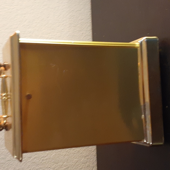 VTG Elgin Quartz Gold Plated 5"x8" Mantle Clock - Picture 6 of 6